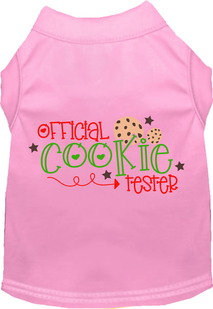 Light pink Official Cookie Tester pet shirt