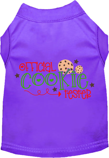 Purple Official Cookie Tester pet shirt