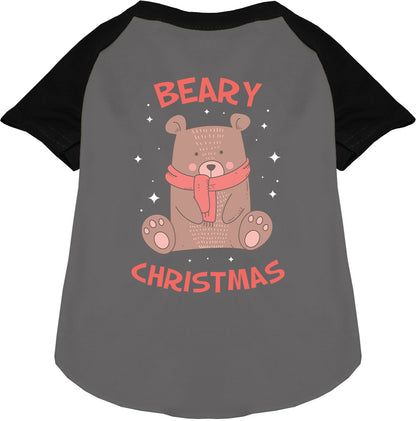 Beary Christmas Pet Raglan Shirt