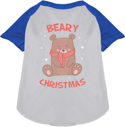 Beary Christmas Pet Raglan Shirt