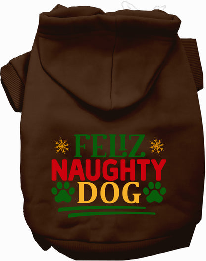 Feliz Naughty Dog Pet Hoodie