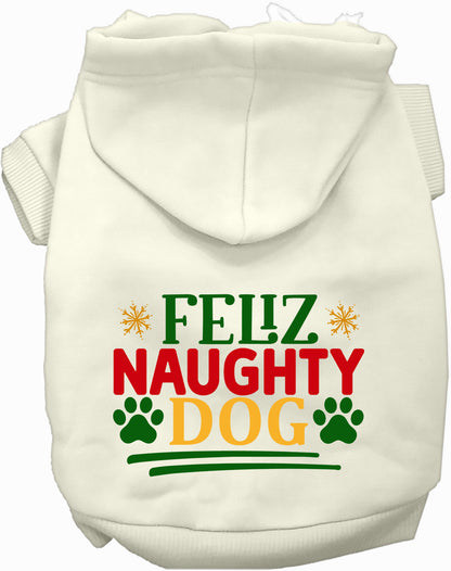 Feliz Naughty Dog Pet Hoodie