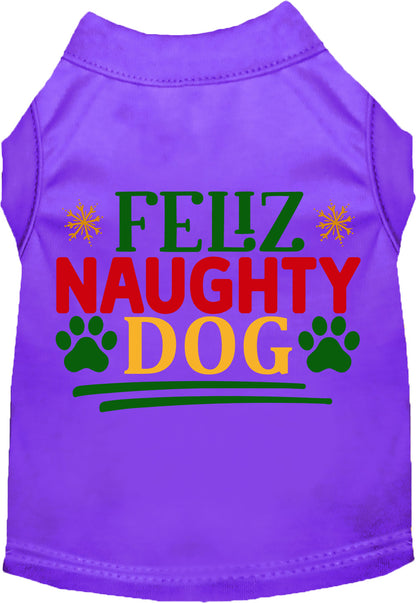 Feliz Naughty Dog Pet Shirt