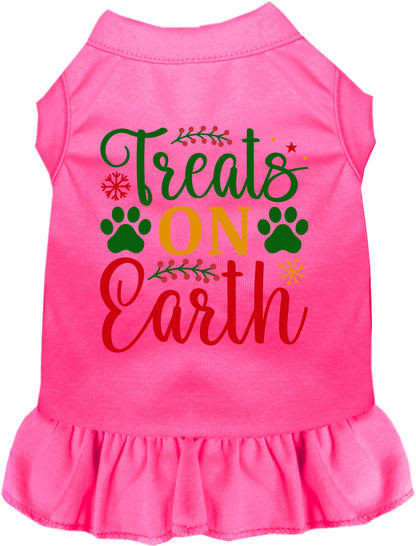 Pink Treats on Earth pet dress with festive design