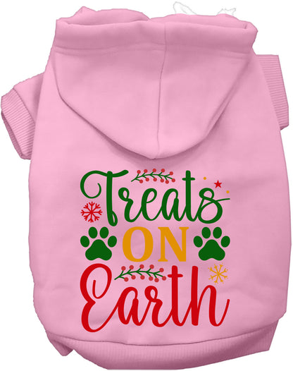 Light Pink Treats on Earth Pet Hoodie