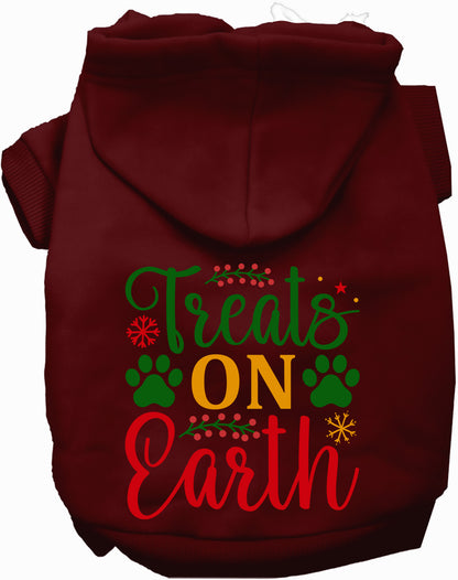 Red Treats on Earth Pet Hoodie