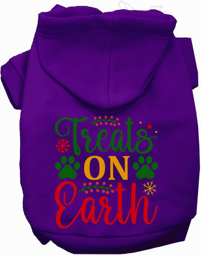 Purple Treats on Earth Pet Hoodie