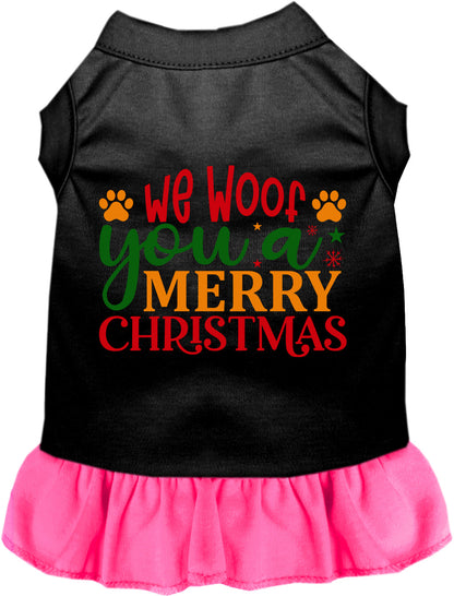 We Woof You a Merry Christmas Pet Dress