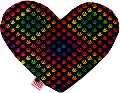 Pet and Dog Plush Heart or Bone Toy, "Rainbow Pride Group" (Available in different sizes, and 7 different pattern options!)