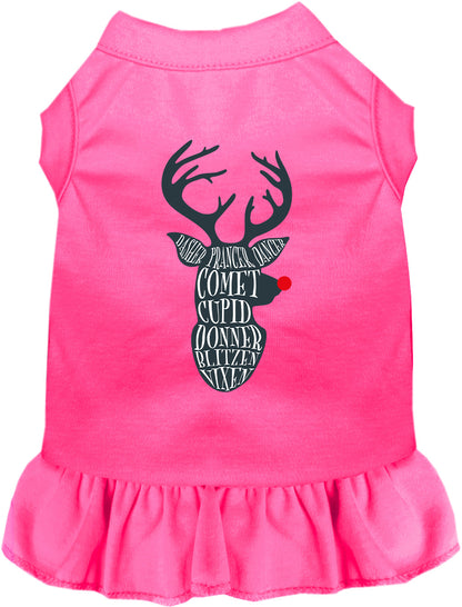 All Santa's Deer Pet Dress