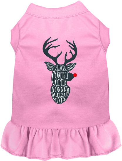 All Santa's Deer Pet Dress