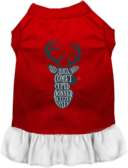 All Santa's Deer Pet Dress