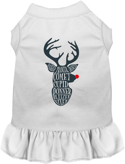 All Santa's Deer Pet Dress