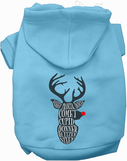 All Santa's Deer Pet Hoodie