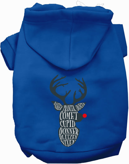 All Santa's Deer Pet Hoodie