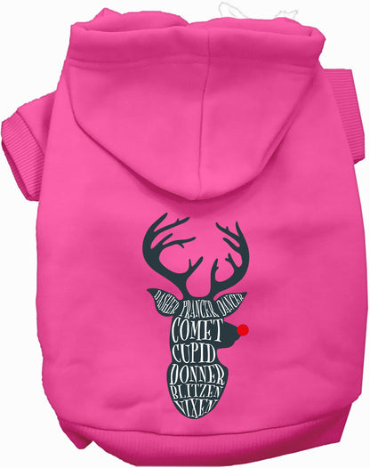 All Santa's Deer Pet Hoodie