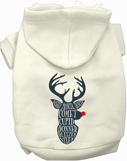 All Santa's Deer Pet Hoodie