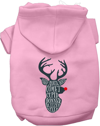 All Santa's Deer Pet Hoodie