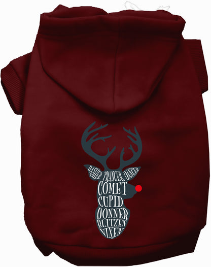 All Santa's Deer Pet Hoodie