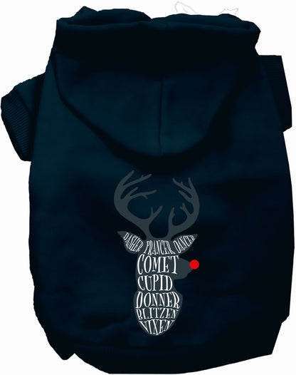 All Santa's Deer Pet Hoodie