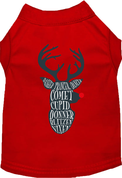 All Santa's Deer Pet Shirt