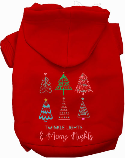 Twinkle Lights, Merry Nights Pet Hoodie