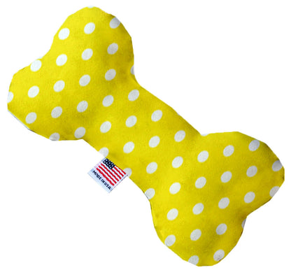 Pet and Dog Plush Heart or Bone Toy, "Polka Dots Group" (Available in different sizes, and 6 different pattern options!)