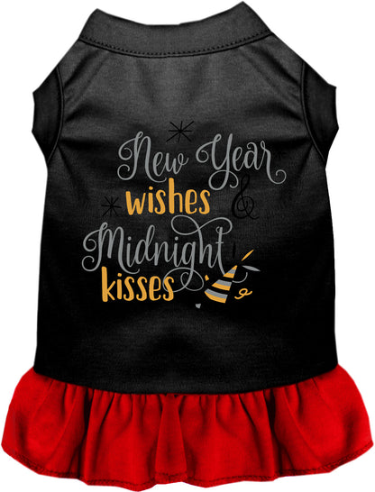 Black pet dress with red skirt, Midnight Kisses design