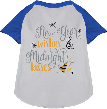 Blue Midnight Kisses Pet Raglan Shirt