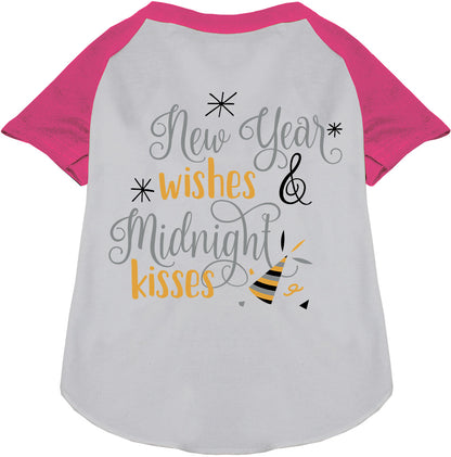 Pink Midnight Kisses Pet Raglan Shirt