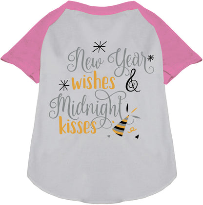 Light Pink Midnight Kisses Pet Raglan Shirt