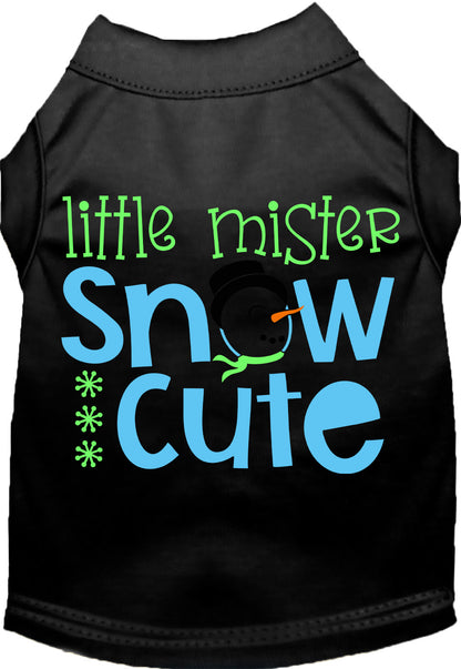 Black Little Mister Snow Cute pet shirt