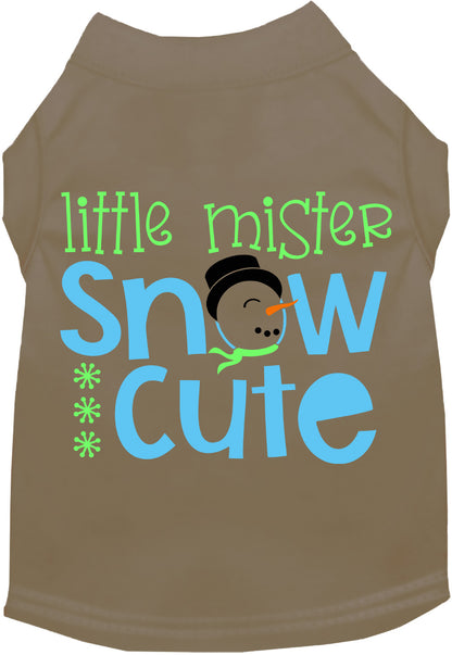 Tan Little Mister Snow Cute pet shirt