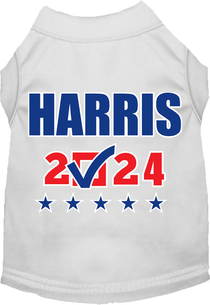 White Harris Checkbox Pet Shirt 2024 design