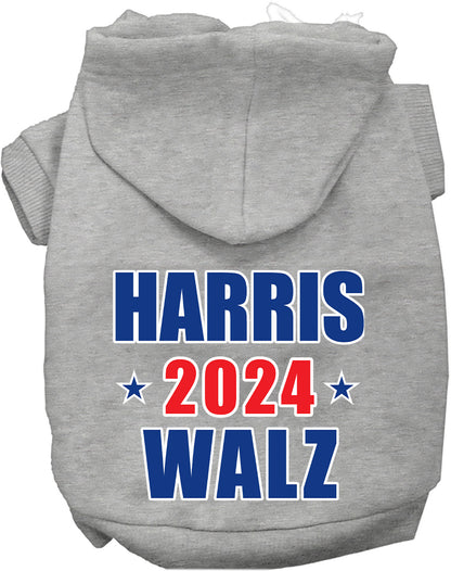 Gray Harris Walz 2024 pet hoodie