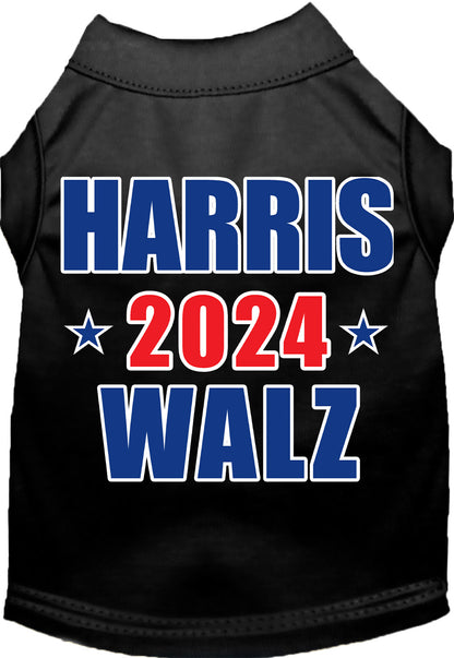 Black Harris Walz 2024 pet shirt