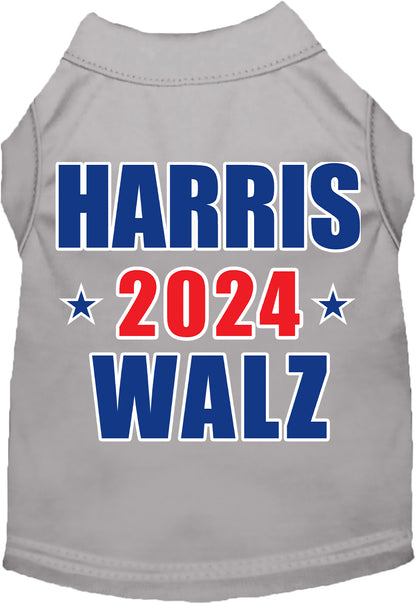 Gray Harris Walz 2024 pet shirt