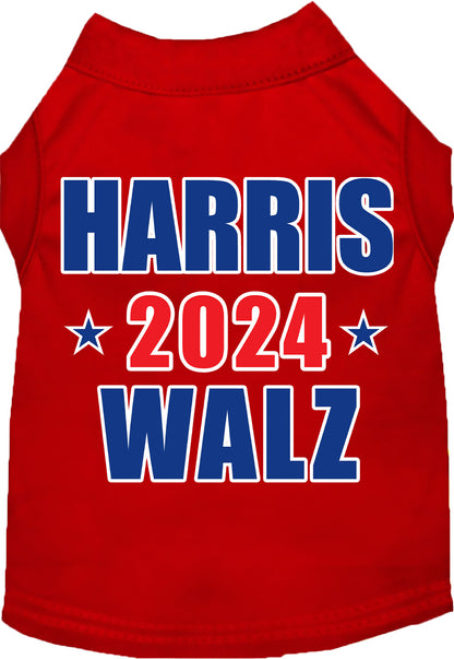 Red Harris Walz 2024 pet shirt