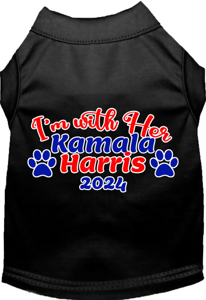 Black I'm With Her Harris 2024 pet shirt