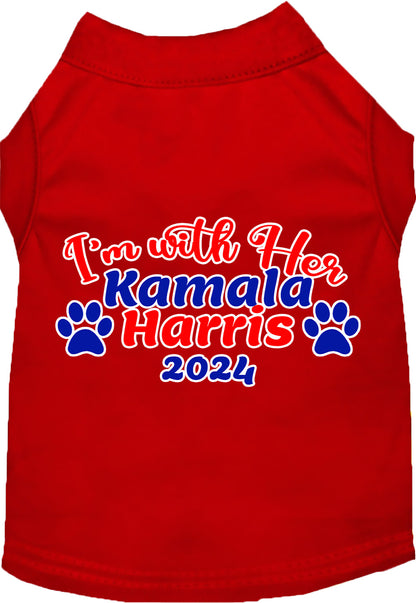 Red I'm With Her Harris 2024 pet shirt