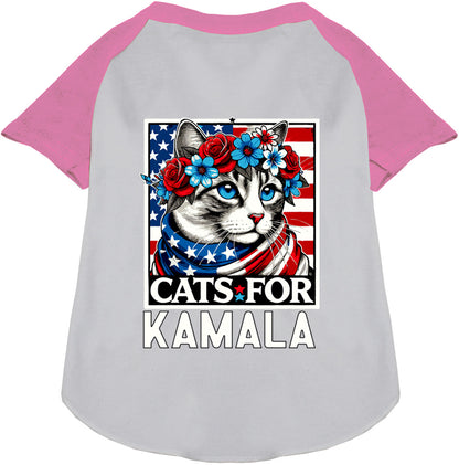 Cats for Kamala Pet Raglan Shirt