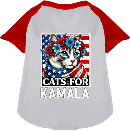 Cats for Kamala Pet Raglan Shirt