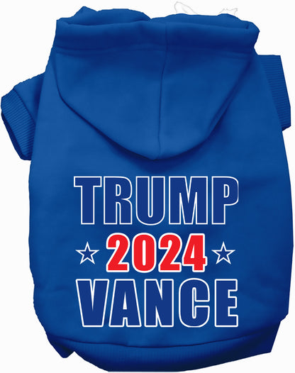 Blue Trump Vance 2024 pet hoodie