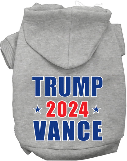 Gray Trump Vance 2024 pet hoodie