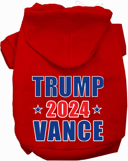 Red Trump Vance 2024 pet hoodie