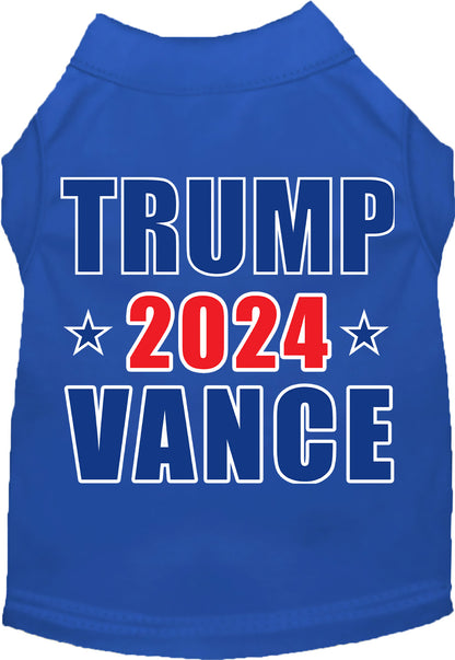 Blue Trump Vance 2024 pet shirt