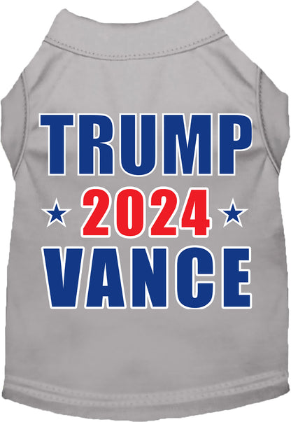 Gray Trump Vance 2024 pet shirt