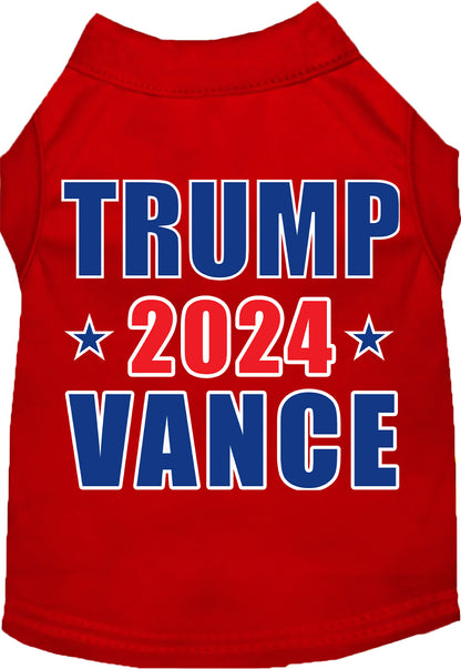 Red Trump Vance 2024 pet shirt