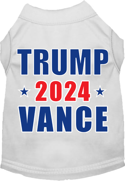 White Trump Vance 2024 pet shirt