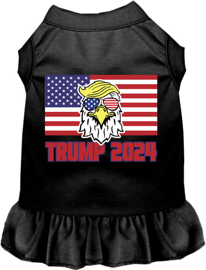 Black Trump Eagle 2024 pet dress with black skirt